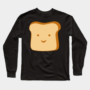 Happy Toast (Yellow Background) Long Sleeve T-Shirt